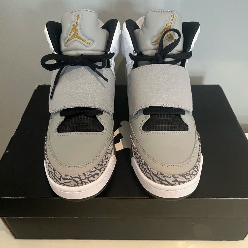 Air Jordan Gray and Black Sneakers